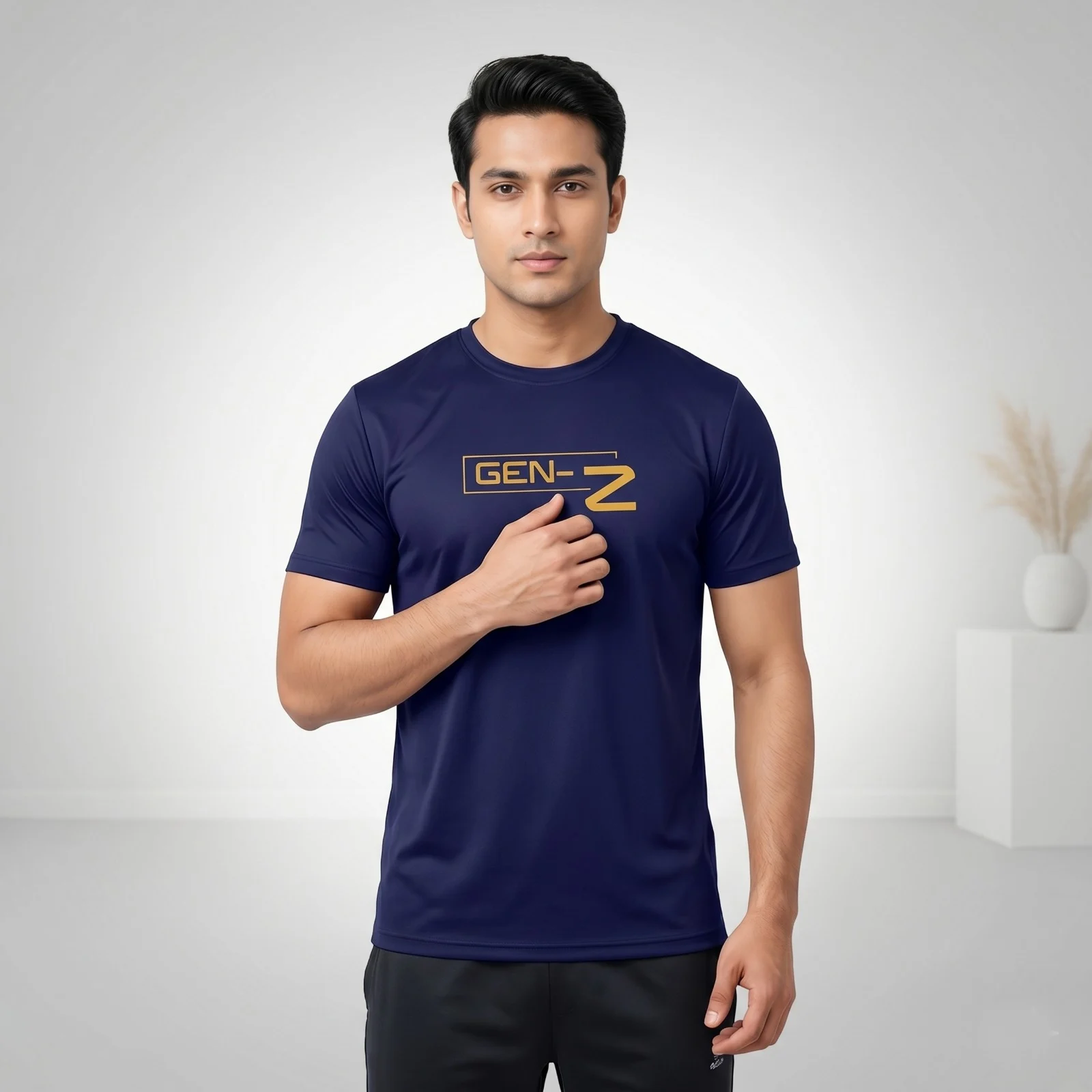 Stylish Half Sleeve Sports T-shirt
