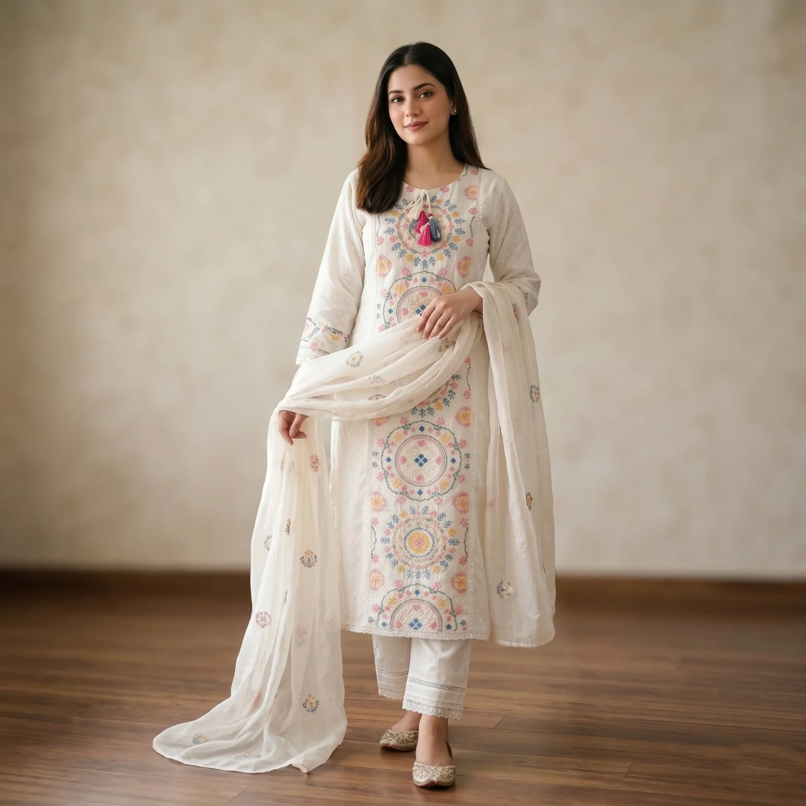 Eid Special Embroidery Three Piece