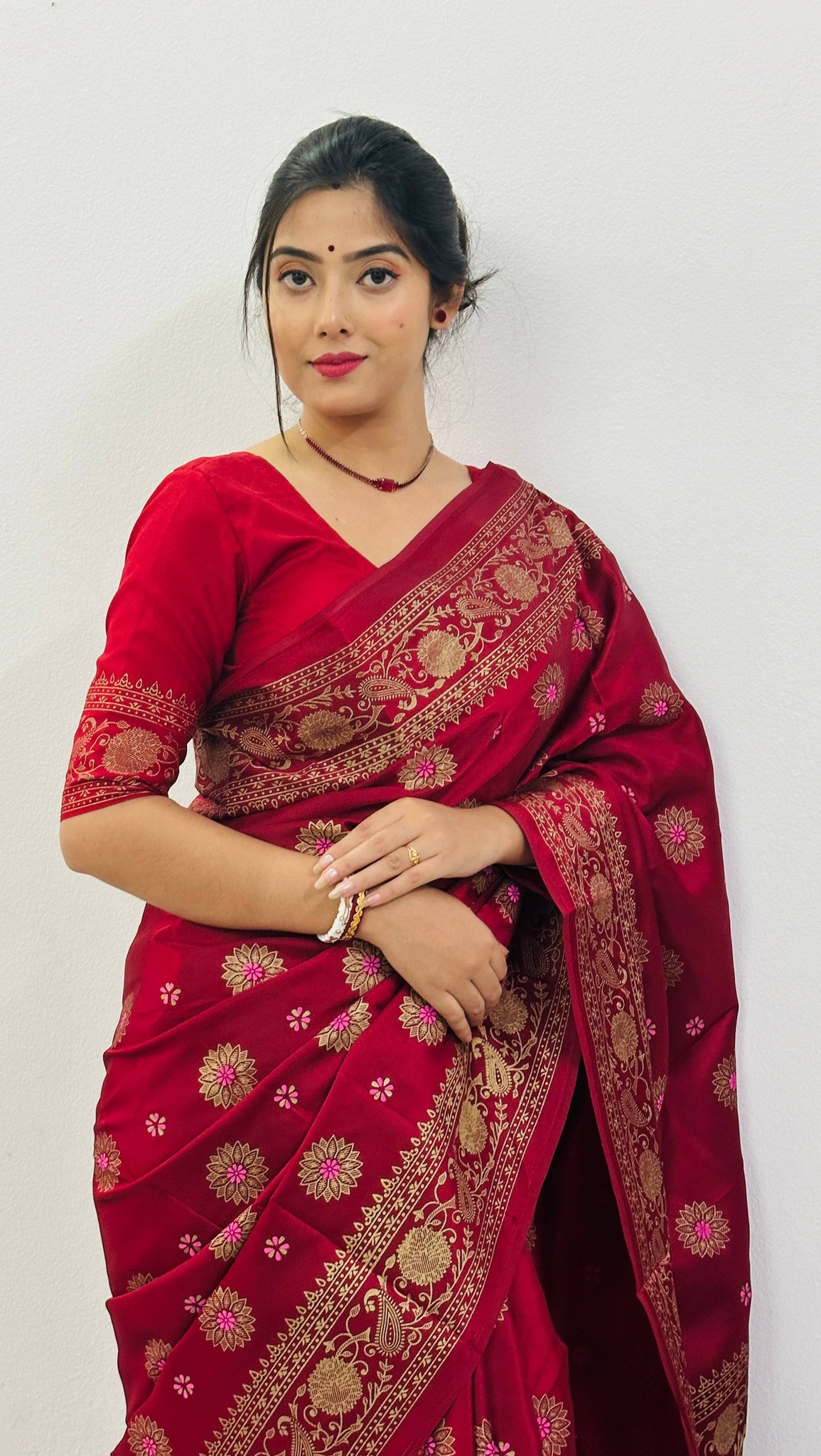 Japani Silk Skin Print Sharee