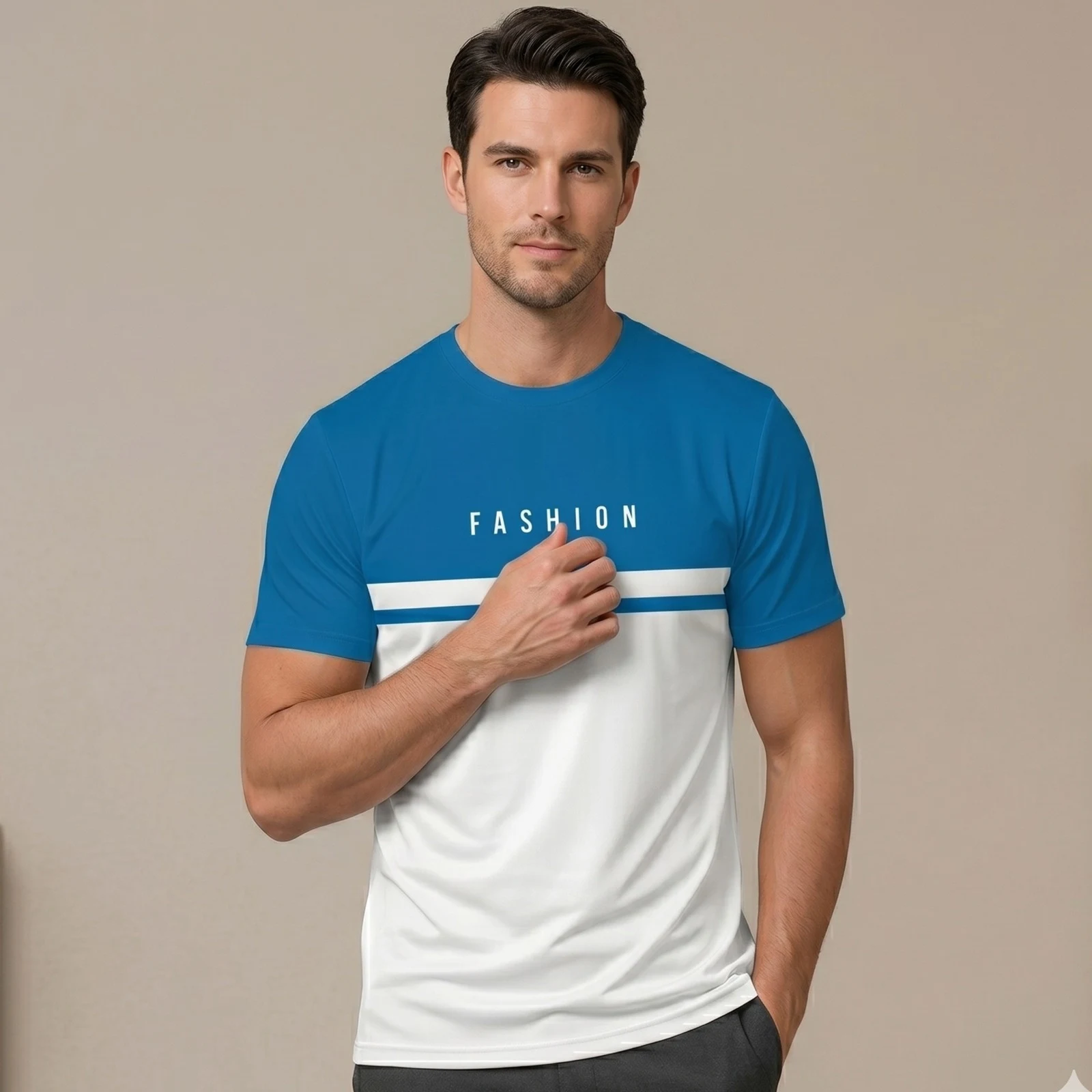 Stylish Half Sleeve Sports T-shirt
