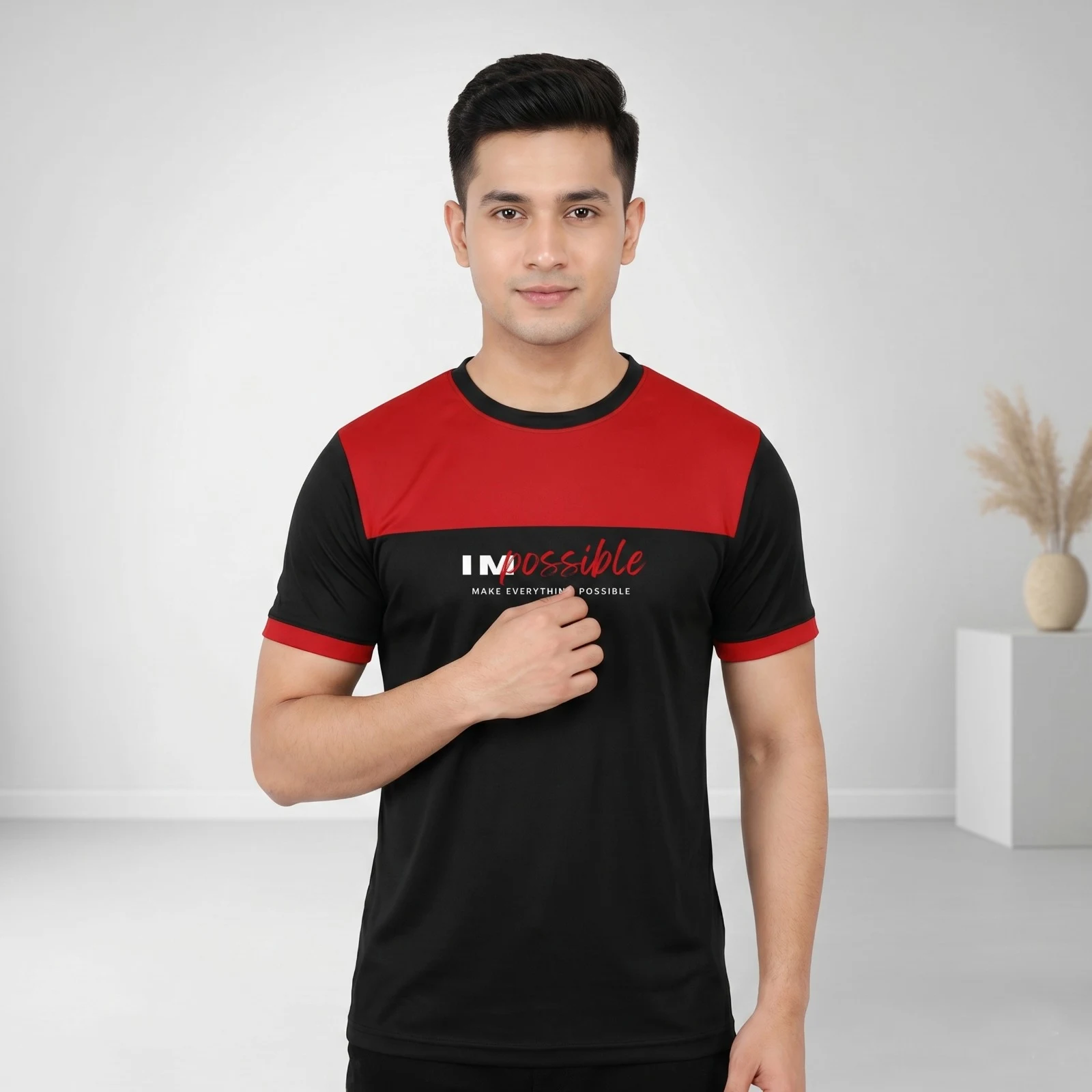 Stylish Half Sleeve Sports T-shirt
