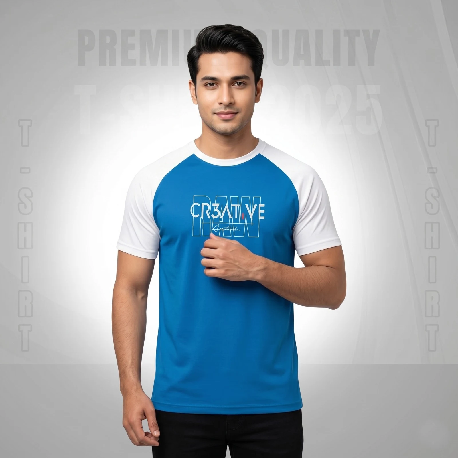 Stylish Half Sleeve Sports T-shirt