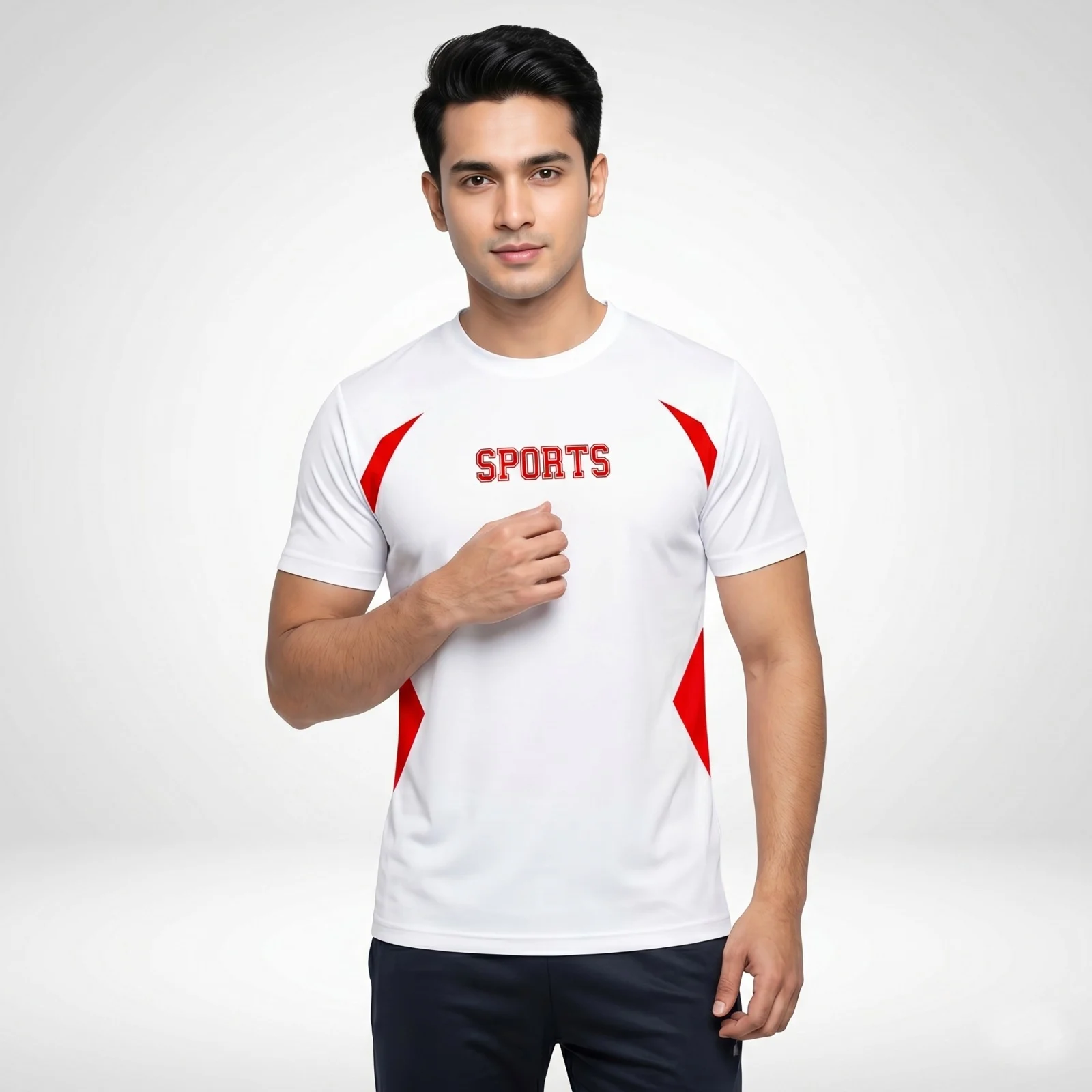 Stylish Half Sleeve Sports T-shirt