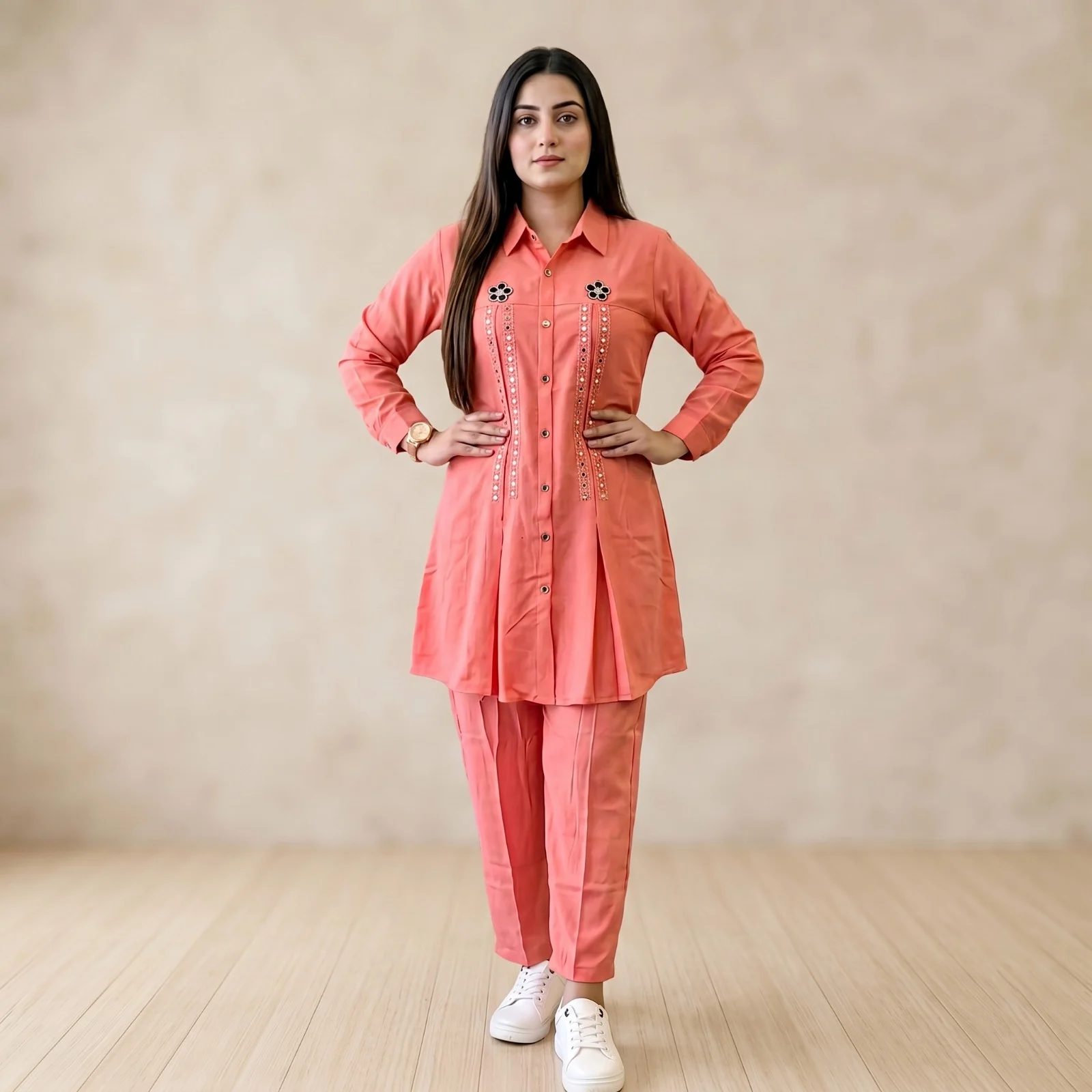 Ladies Pant and Shirt Two Piece