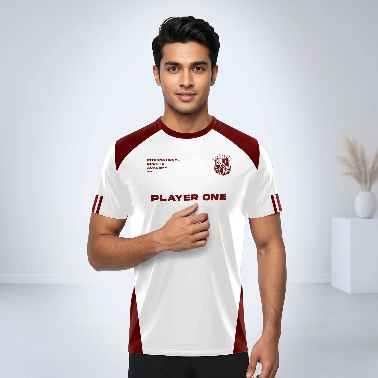 Stylish Half Sleeve Sports T-shirt