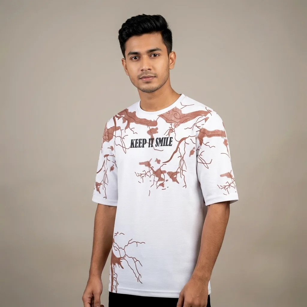 Oversized Drop Shoulder Graphic T-Shirt