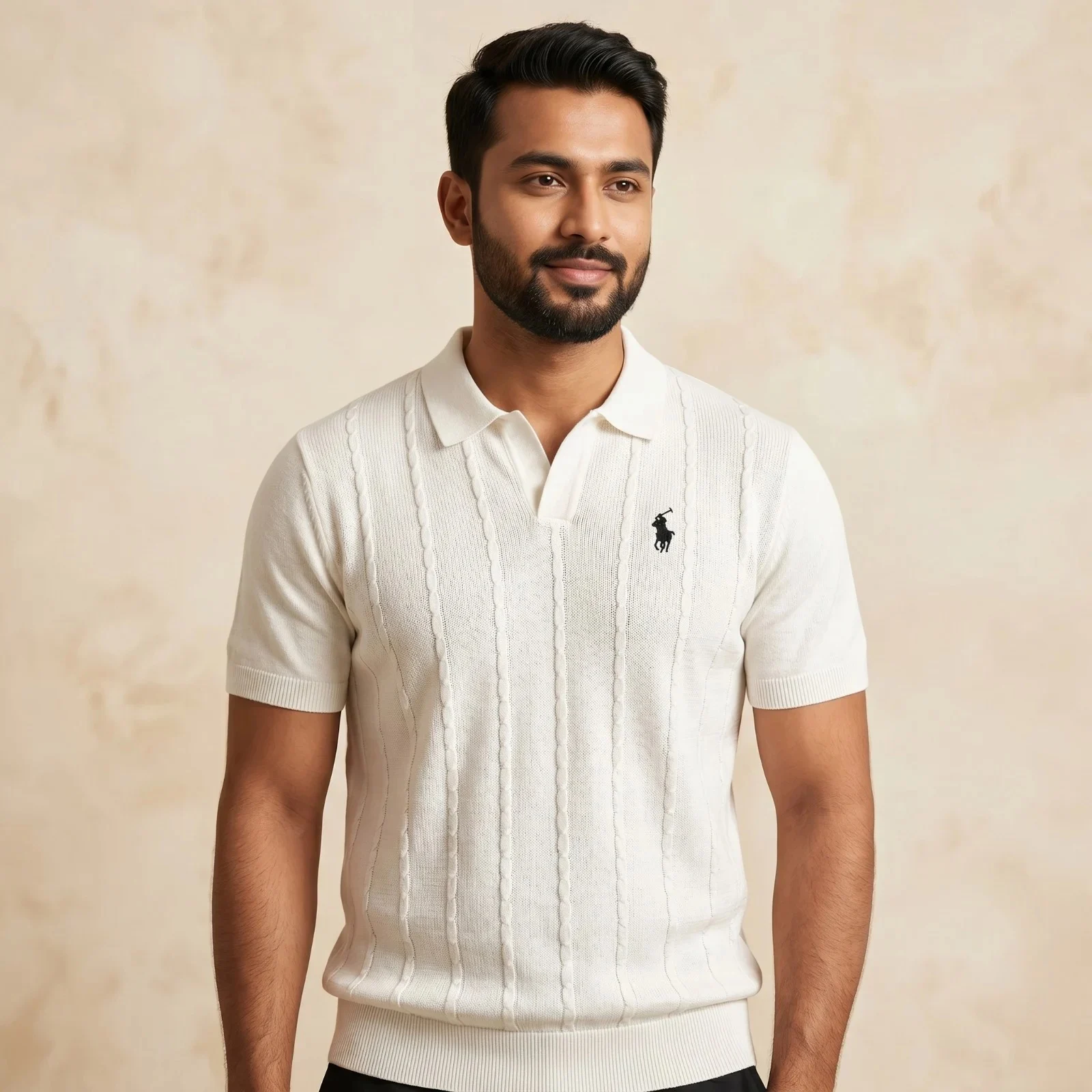 Polo Ralph Lauren Cable-Knit Polo Shirt