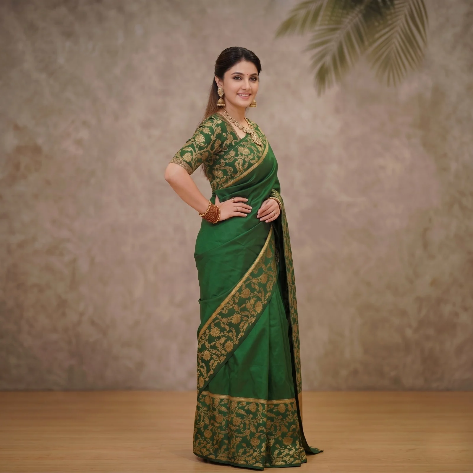 Rupkotha Katan Saree with Matching Blouse Piece