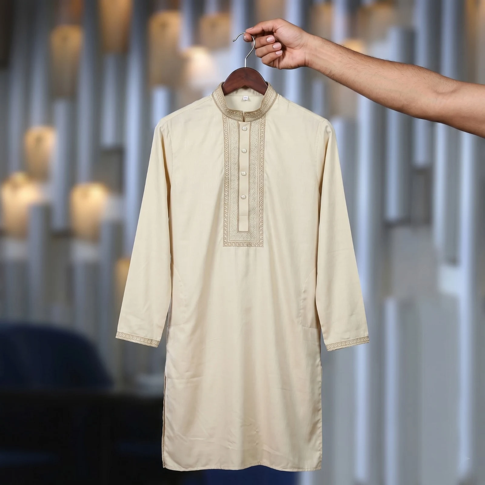 Luxury Original Pakistani Jacquard Cotton Punjabi – Premium Complex Embroidery Design