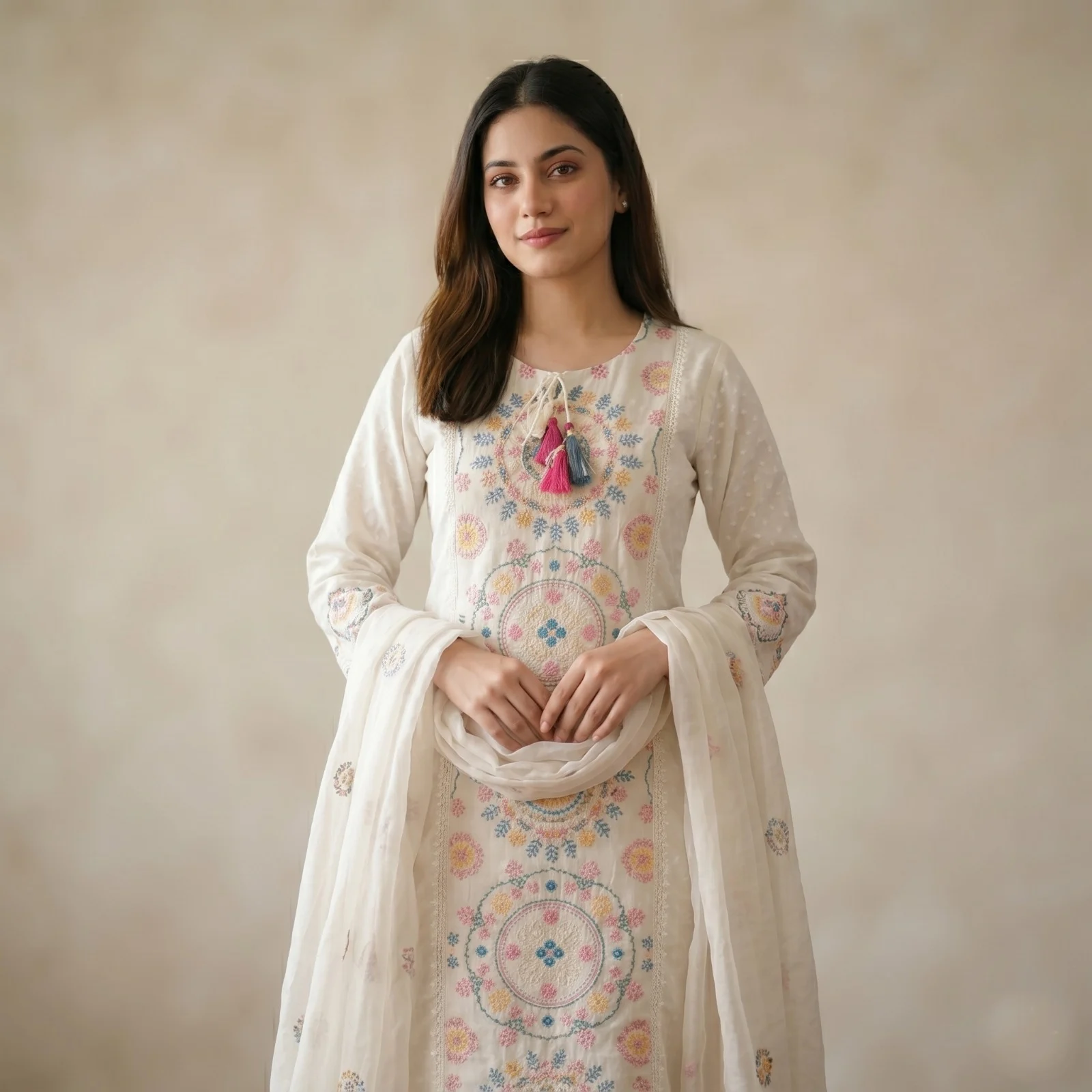 Special Embroidery Three Piece