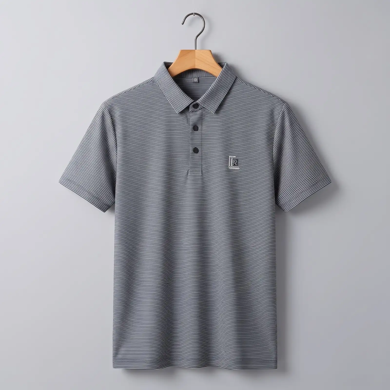 Premium Soft China  Micro-Striped Polo T-Shirt for Men