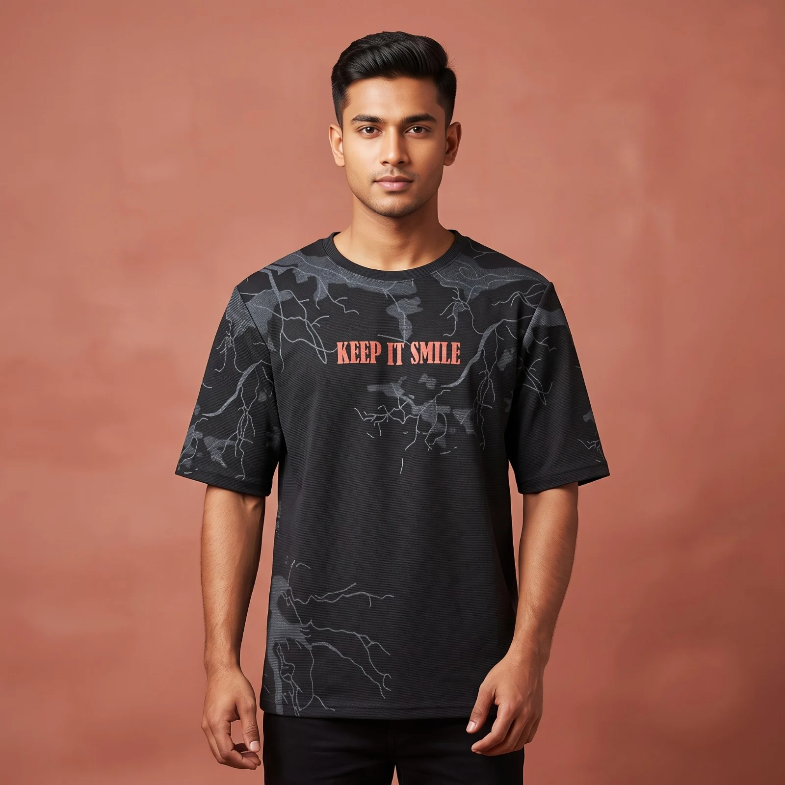 Oversized Drop Shoulder Graphic T-Shirt