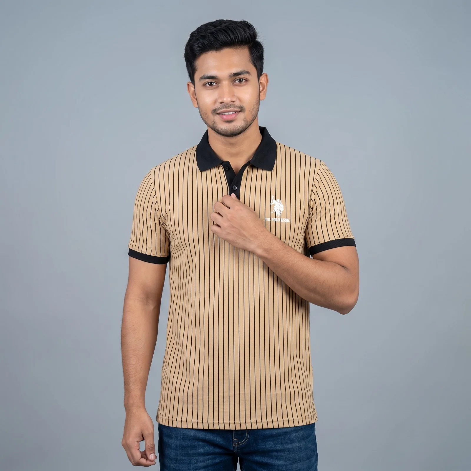 Men's Striped Raglan Sleeve T-Shirt