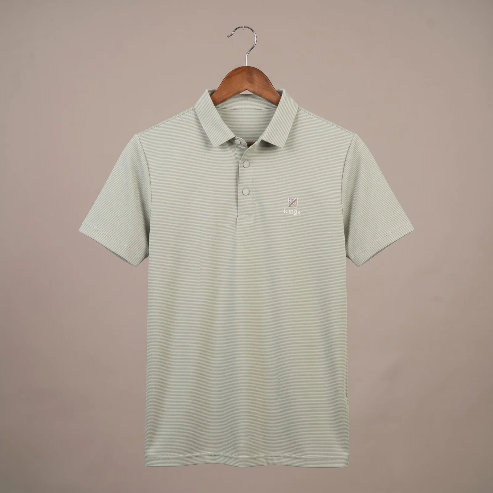 Men’s Premium Micro-Striped Soft China Polo Shirt