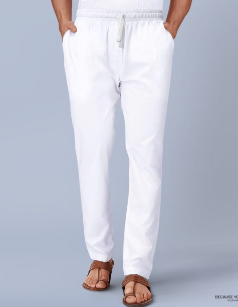 Mens Premium Pajama- White