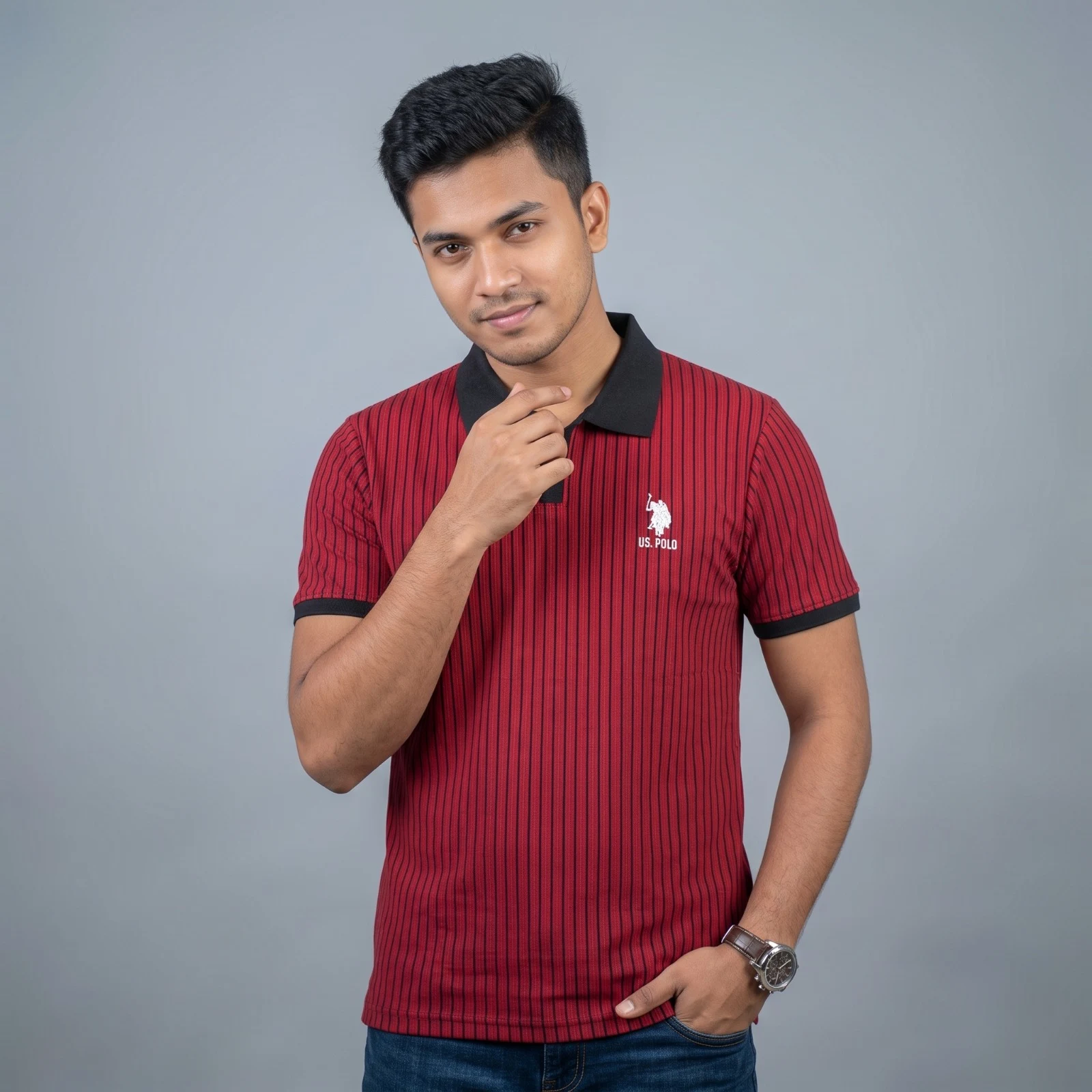 Men's Striped Raglan Sleeve T-Shirt