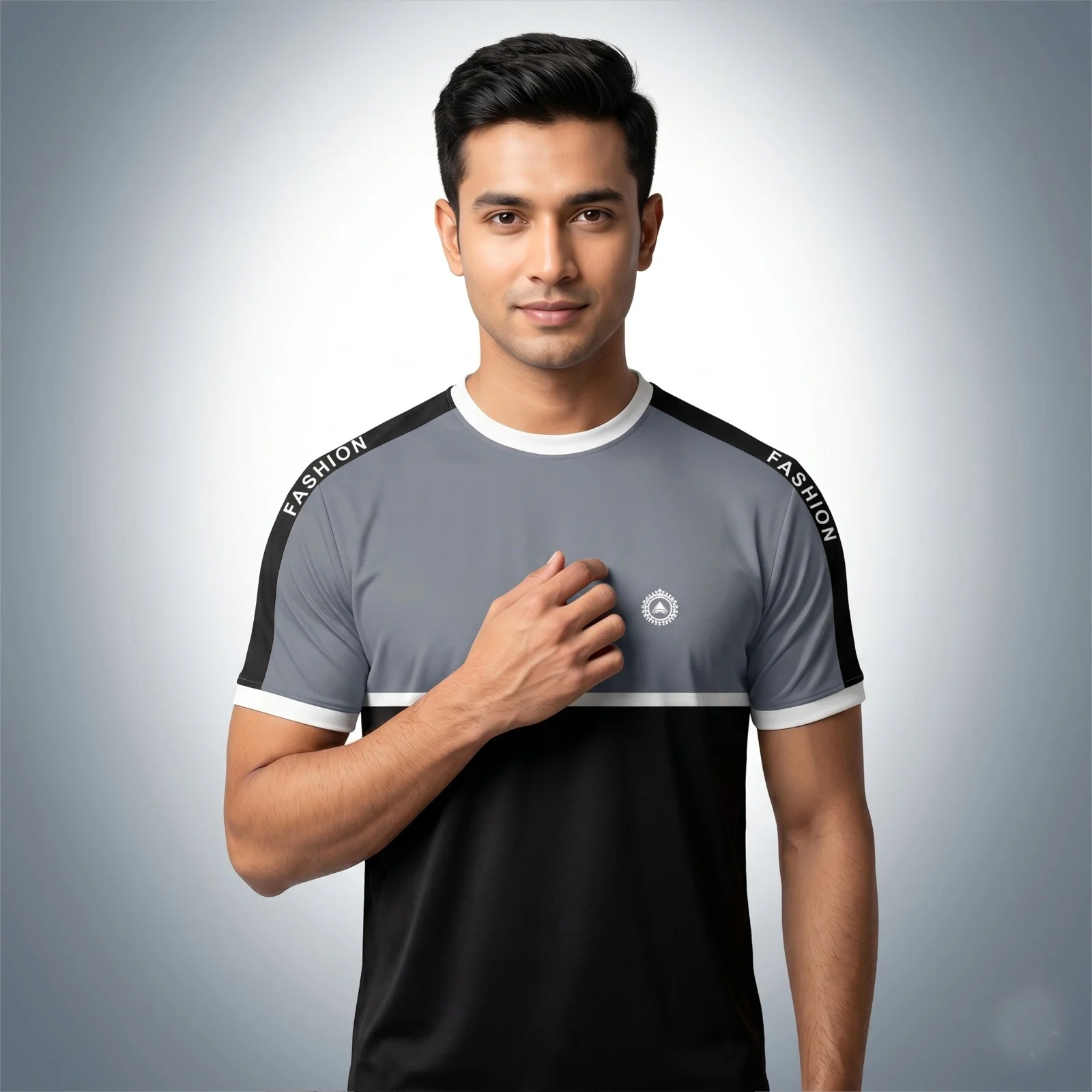 Stylish Half Sleeve Sports T-shirt