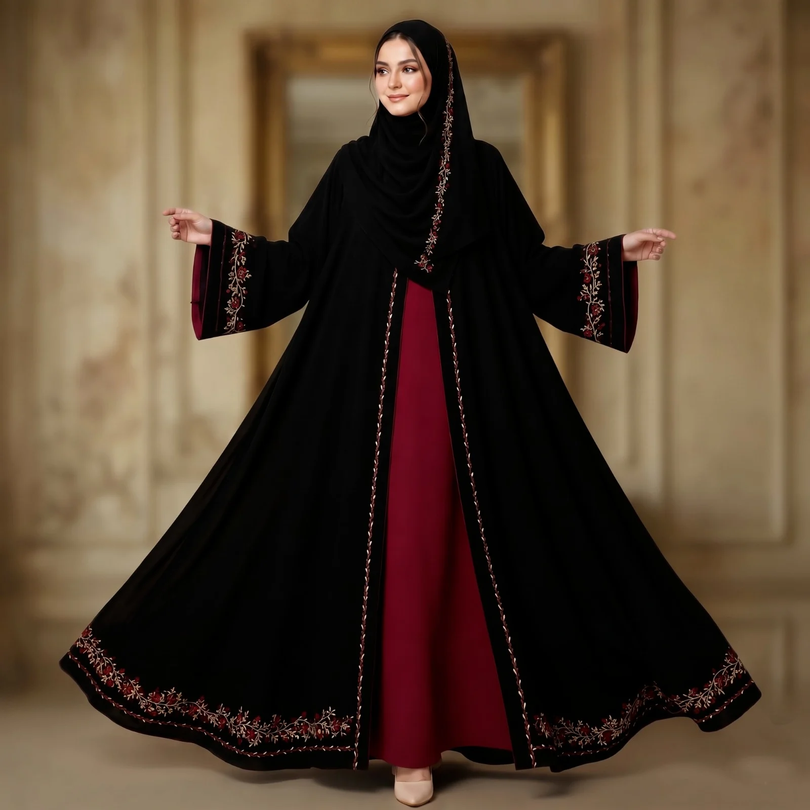 Embroidery Koti Borka
